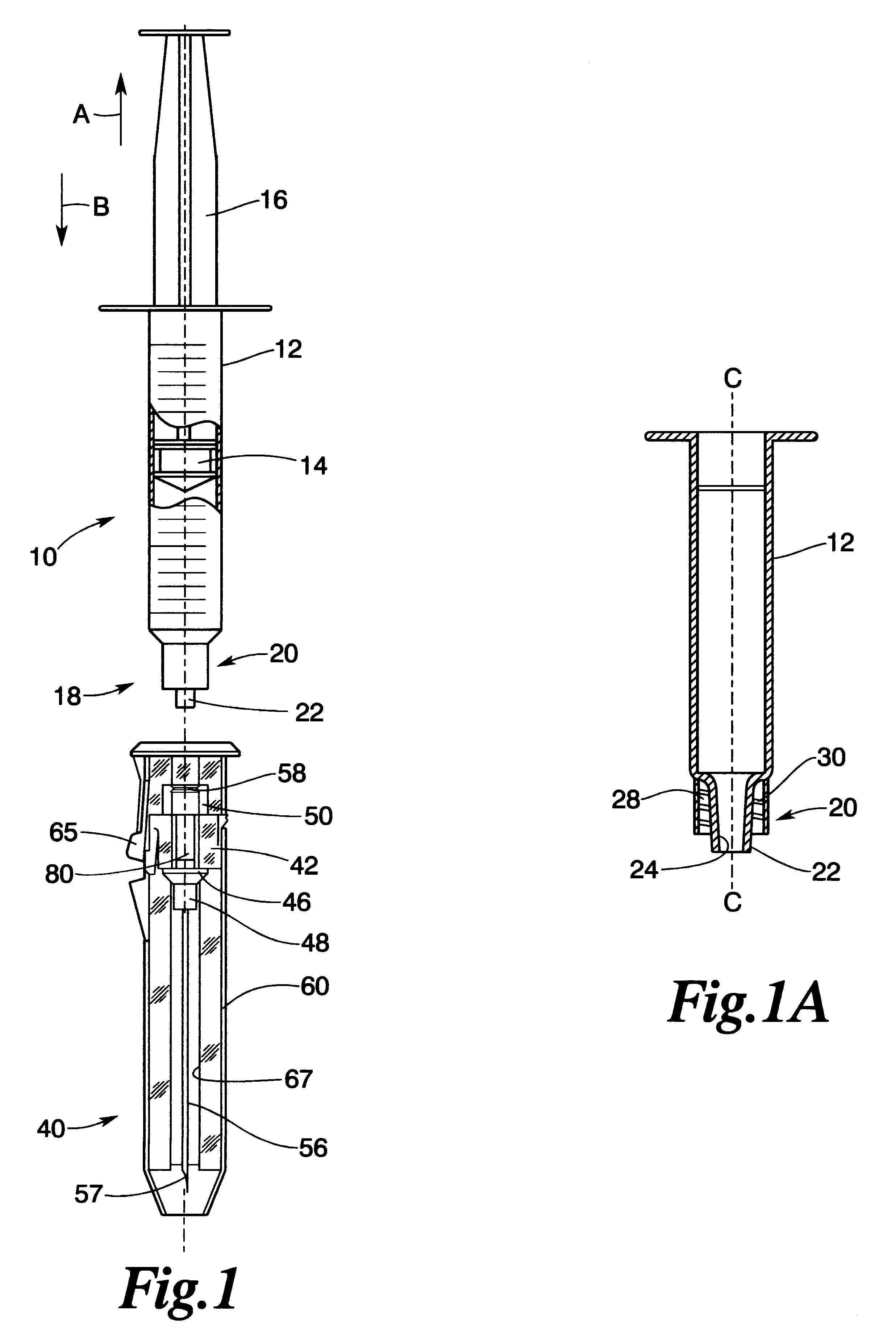 Selectively lockable needle guard