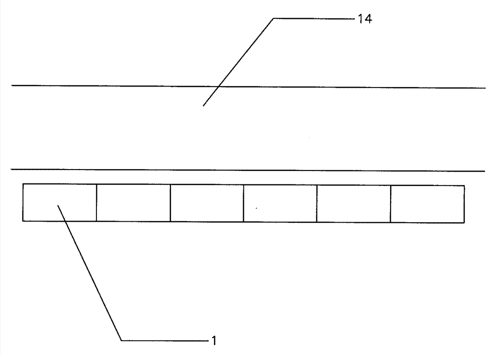 A series-connected ecological planting trough for collection and purification of road runoff