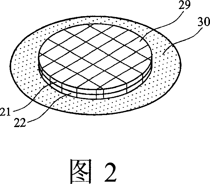 Method for encapsulating crystal circular piled multi-chips