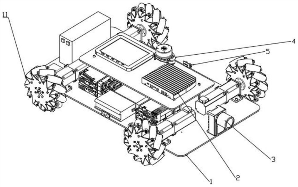 Autonomous guided transport vehicle autonomous navigation method and automatic guided transport vehicle