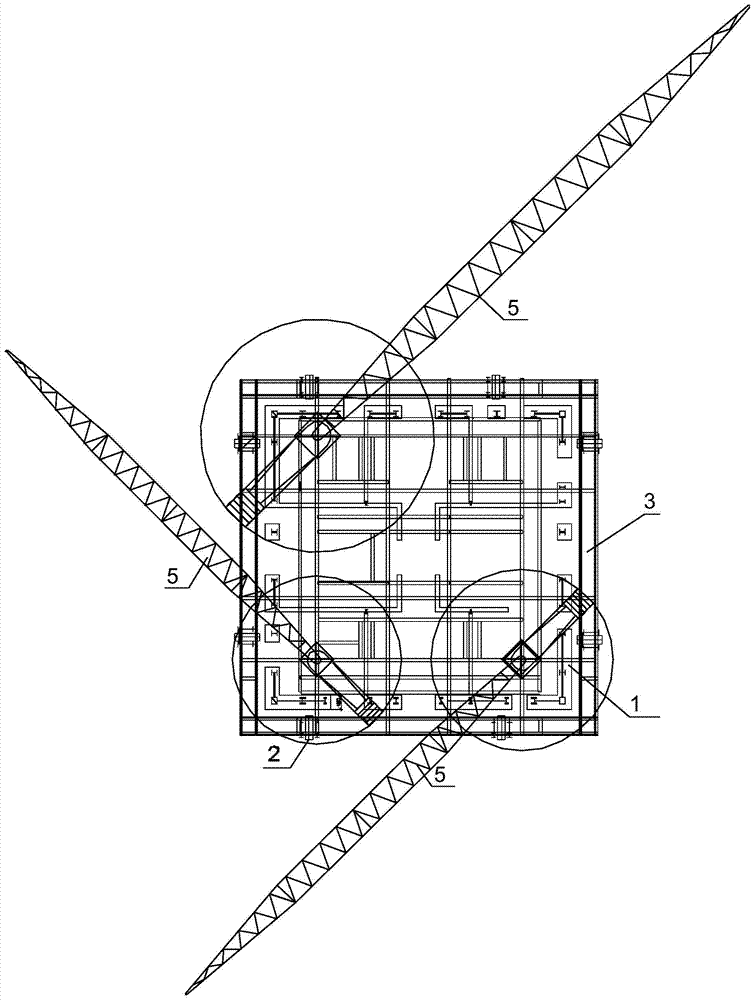 An integrated construction platform system integrating self-supporting tower crane and formwork