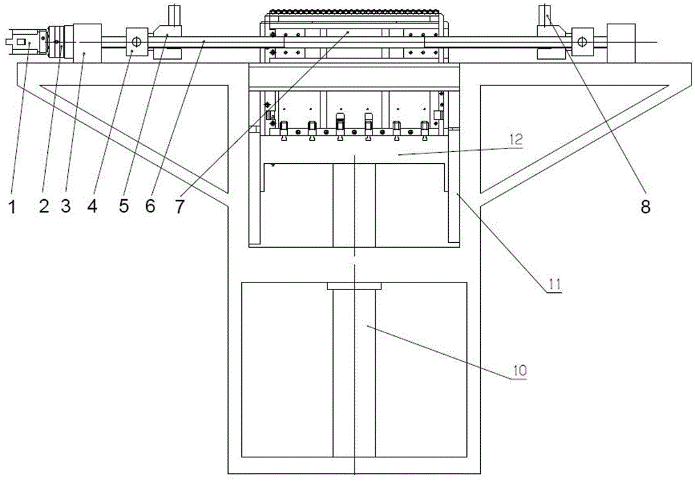 Flexible expansion shaping device for curved parts