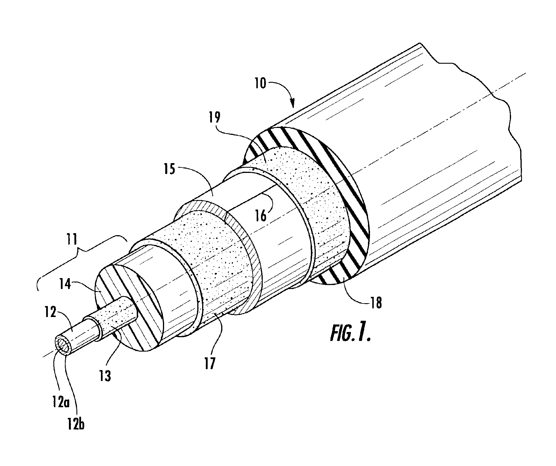 Cable with foamed plastic insulation comprising and ultra-high die swell ratio polymeric material