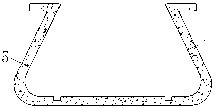 Landfill lining layer anchoring structure using rice hull ash concrete