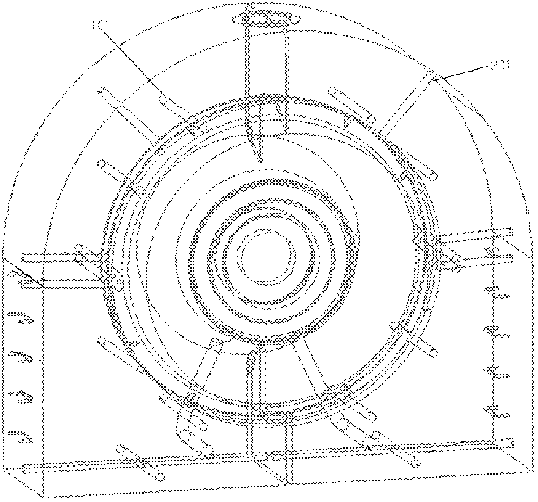 Exhaust steam cylinder of miniature steam turbine