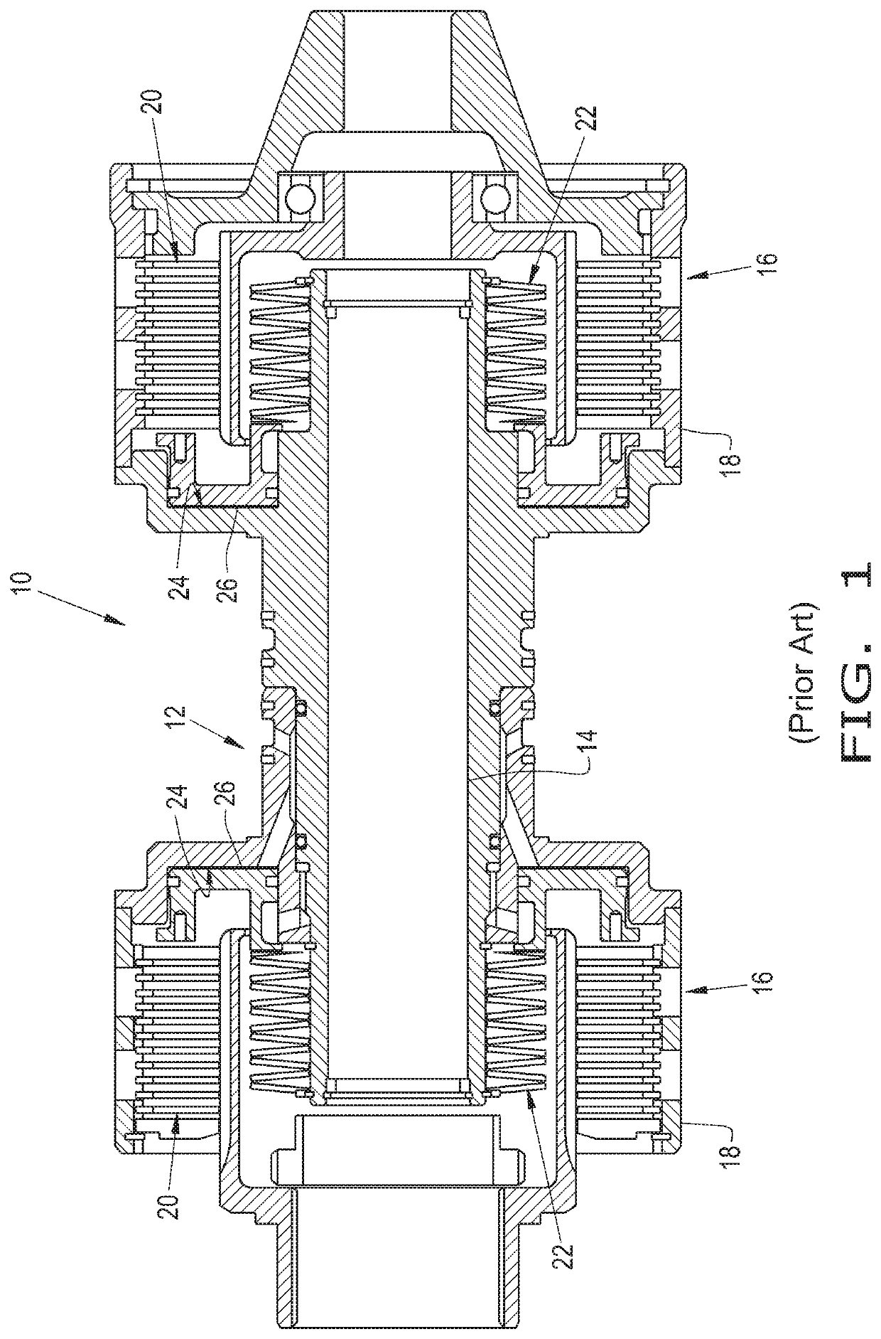 Multipart balanced piston clutch