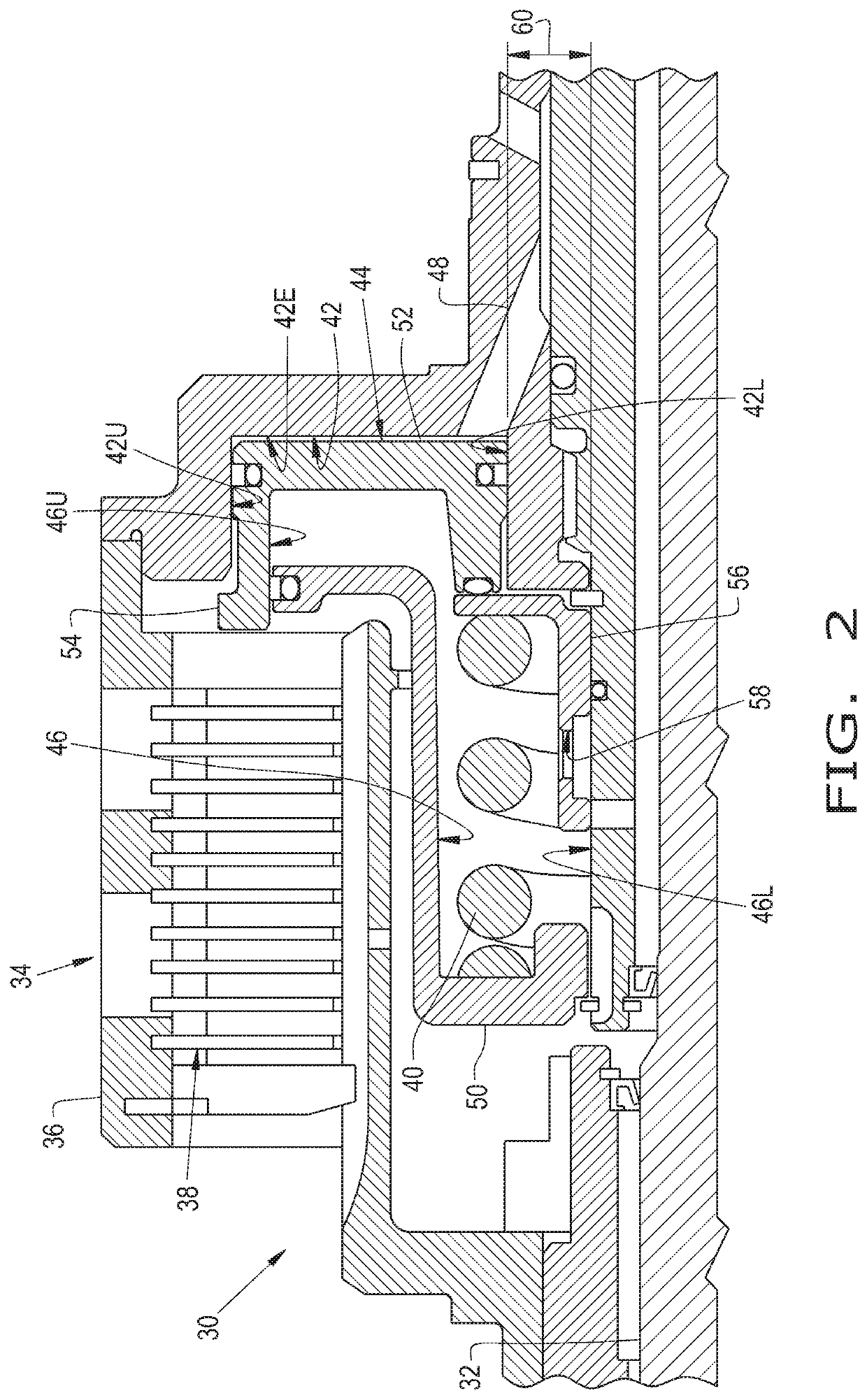 Multipart balanced piston clutch