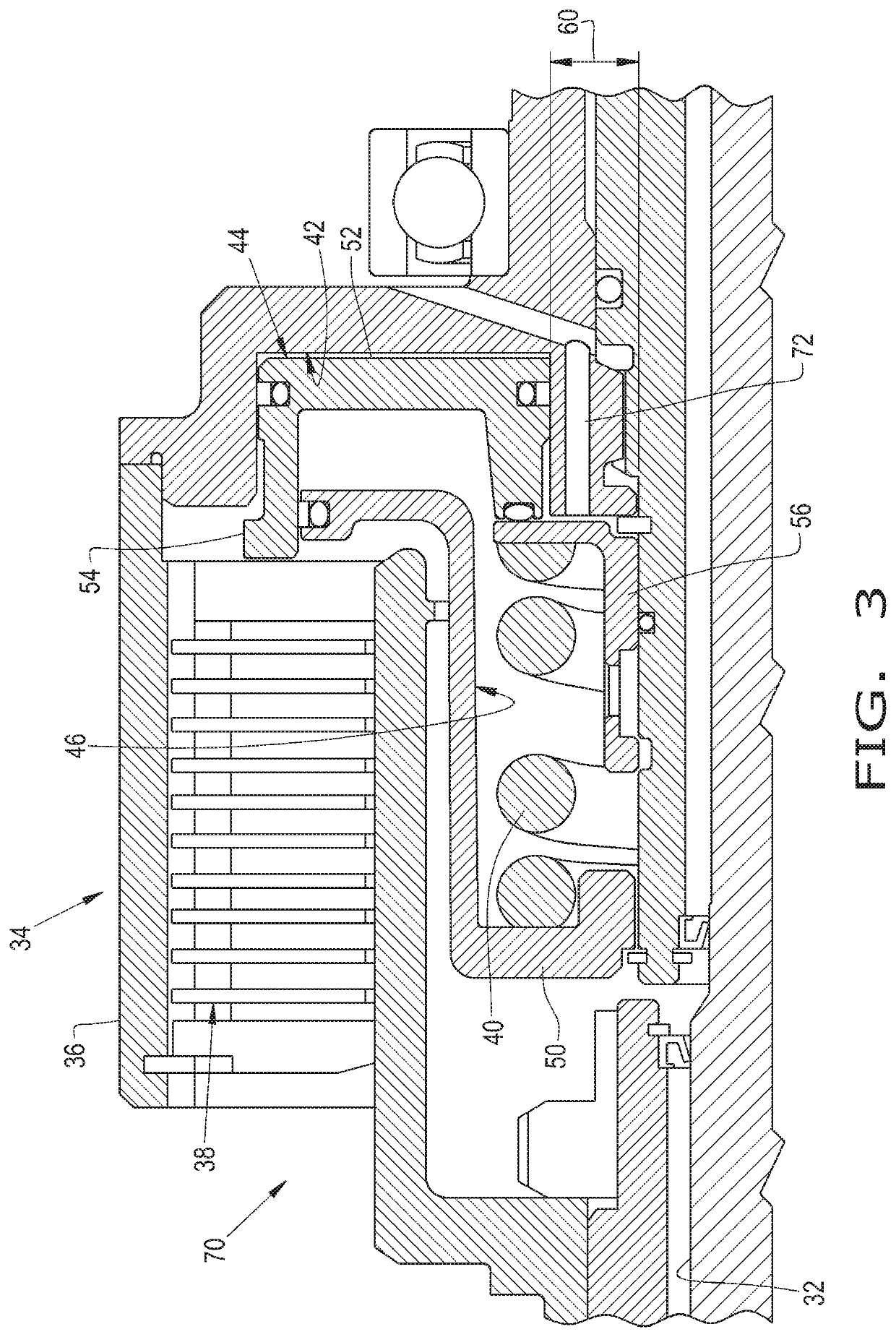 Multipart balanced piston clutch