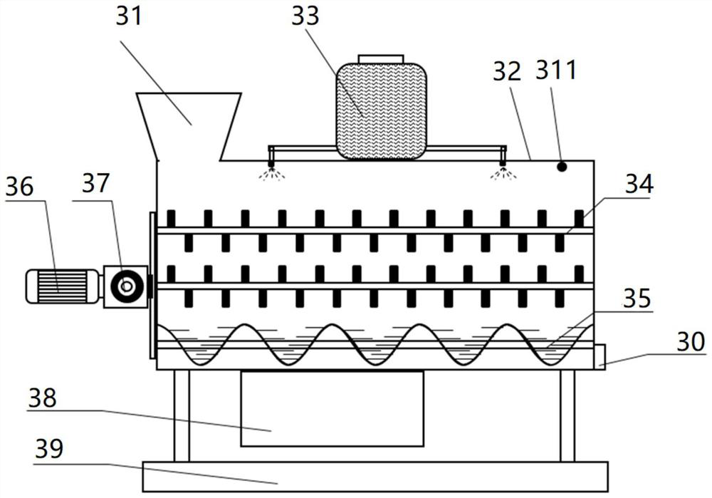 Integrated efficient leaching equipment for heavy metal contaminated soil