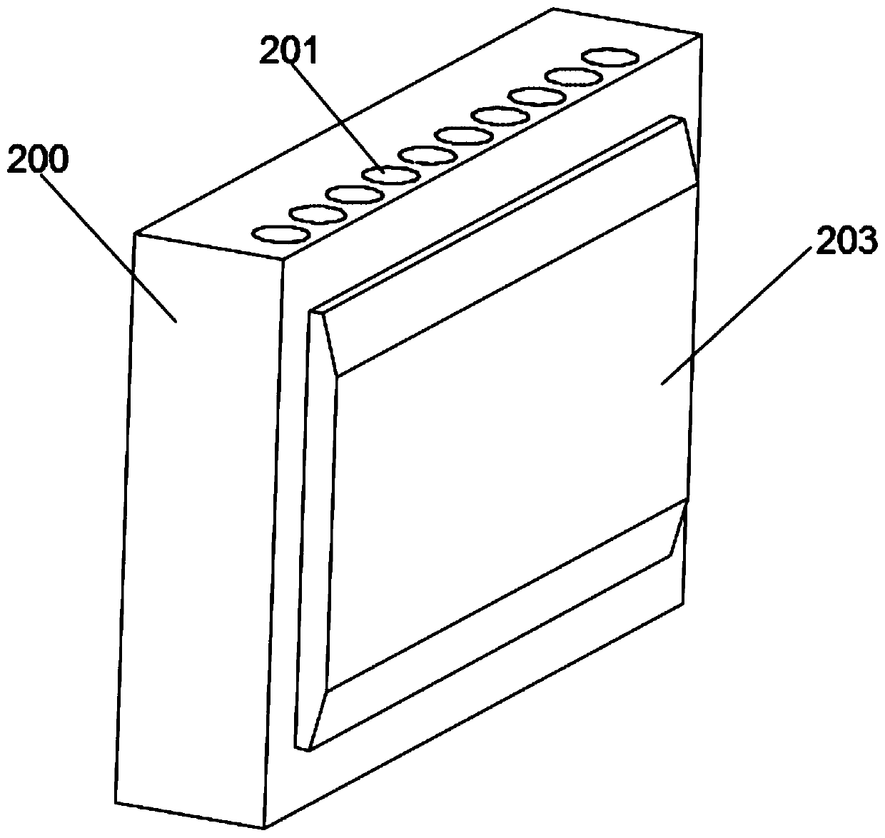 A modular assembled civil distribution box