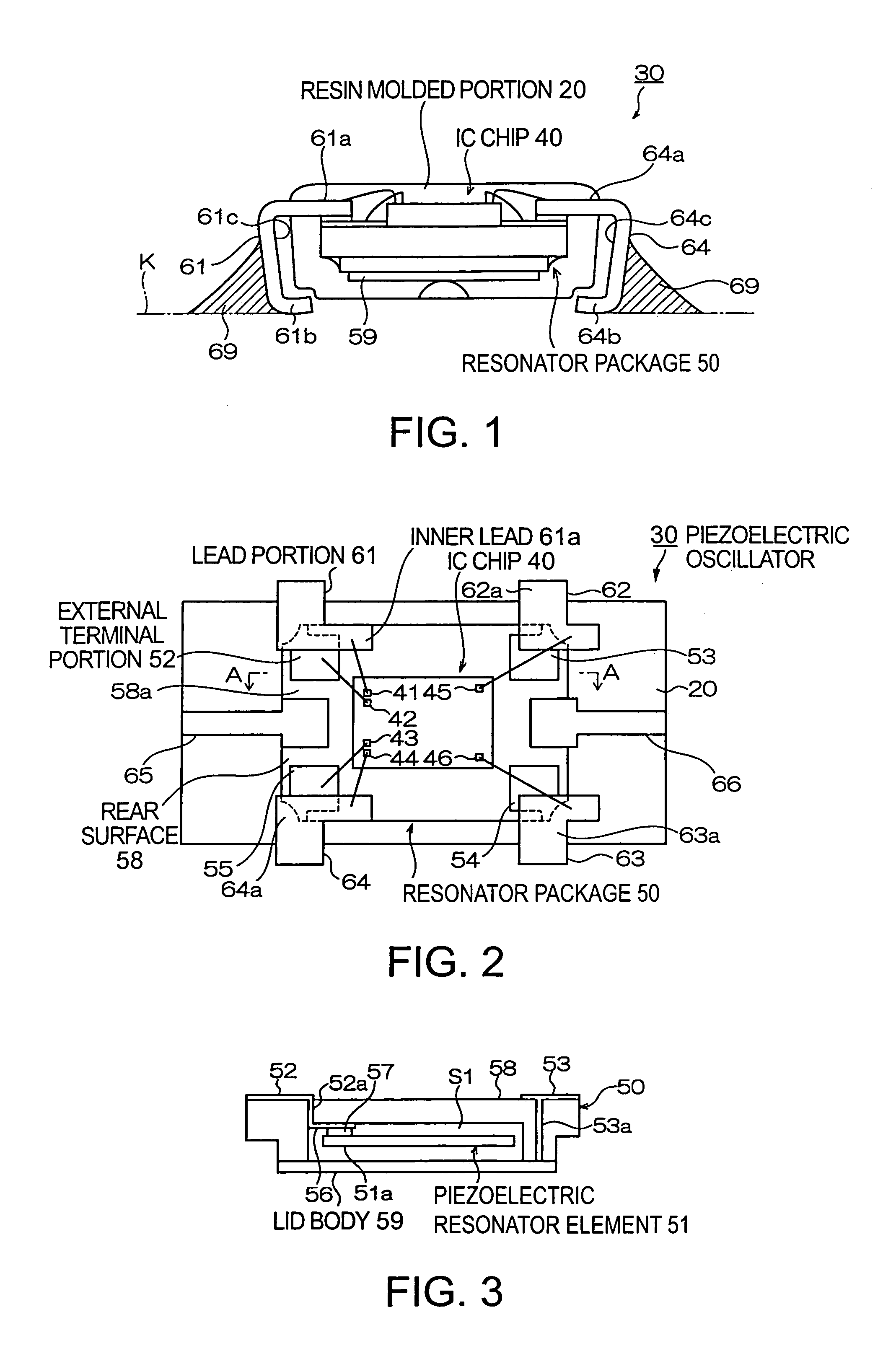 Piezoelectric oscillator, portable telephone unit using piezoelectric oscillator, and electronic equipment using piezoelectric oscillator