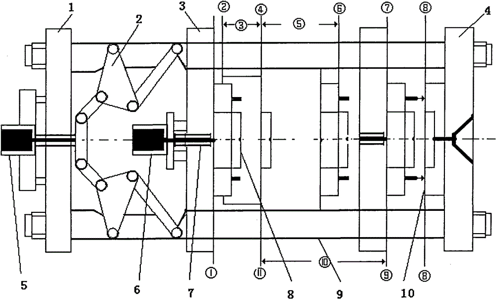 Control system and method of opening-closing die motor and push-out motor of fully-electric injection molding machine