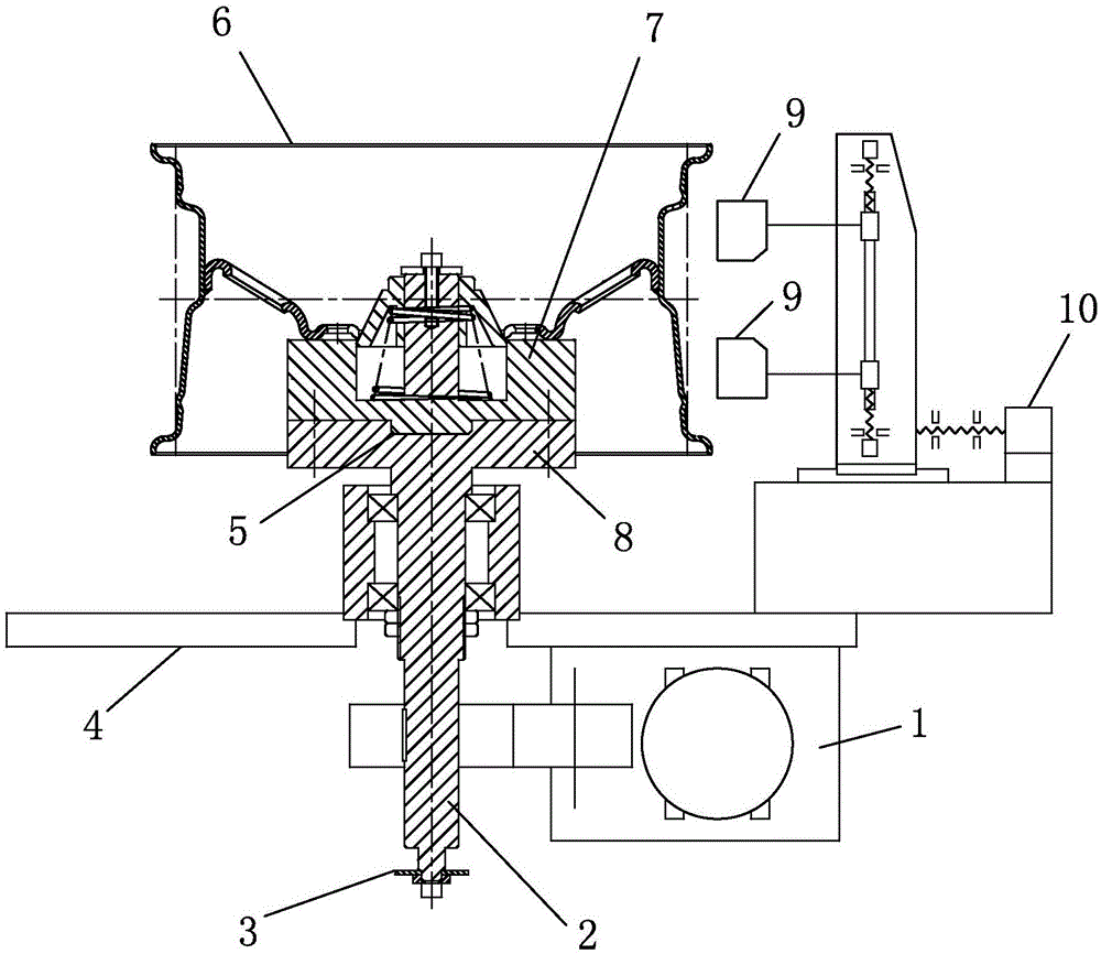 Noncontact wheel multifunctional detection system