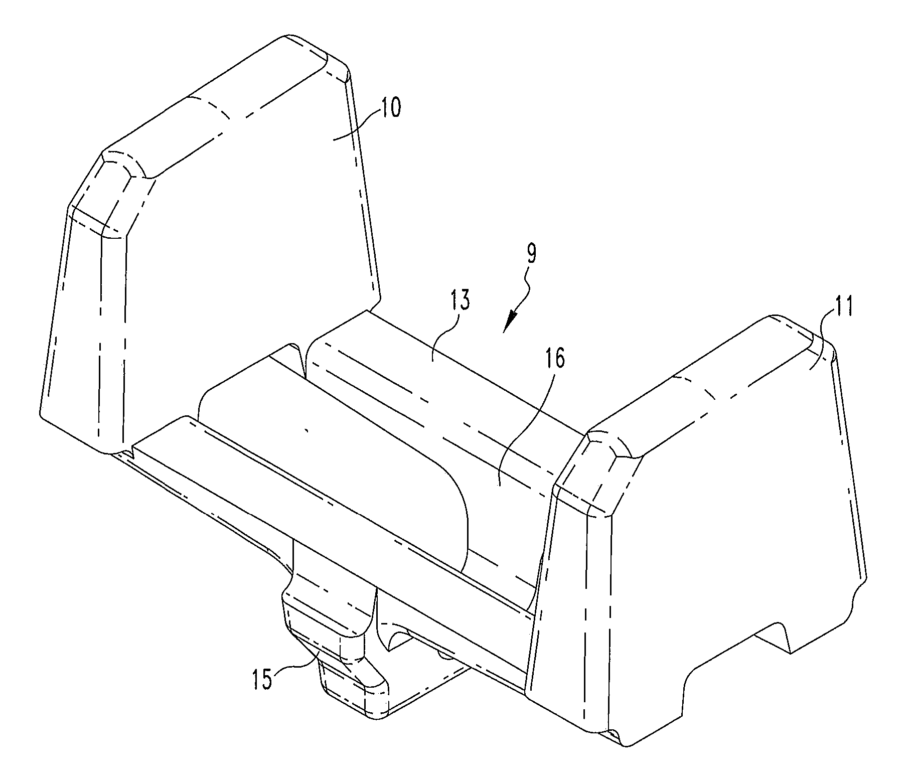 Railway brake shoe