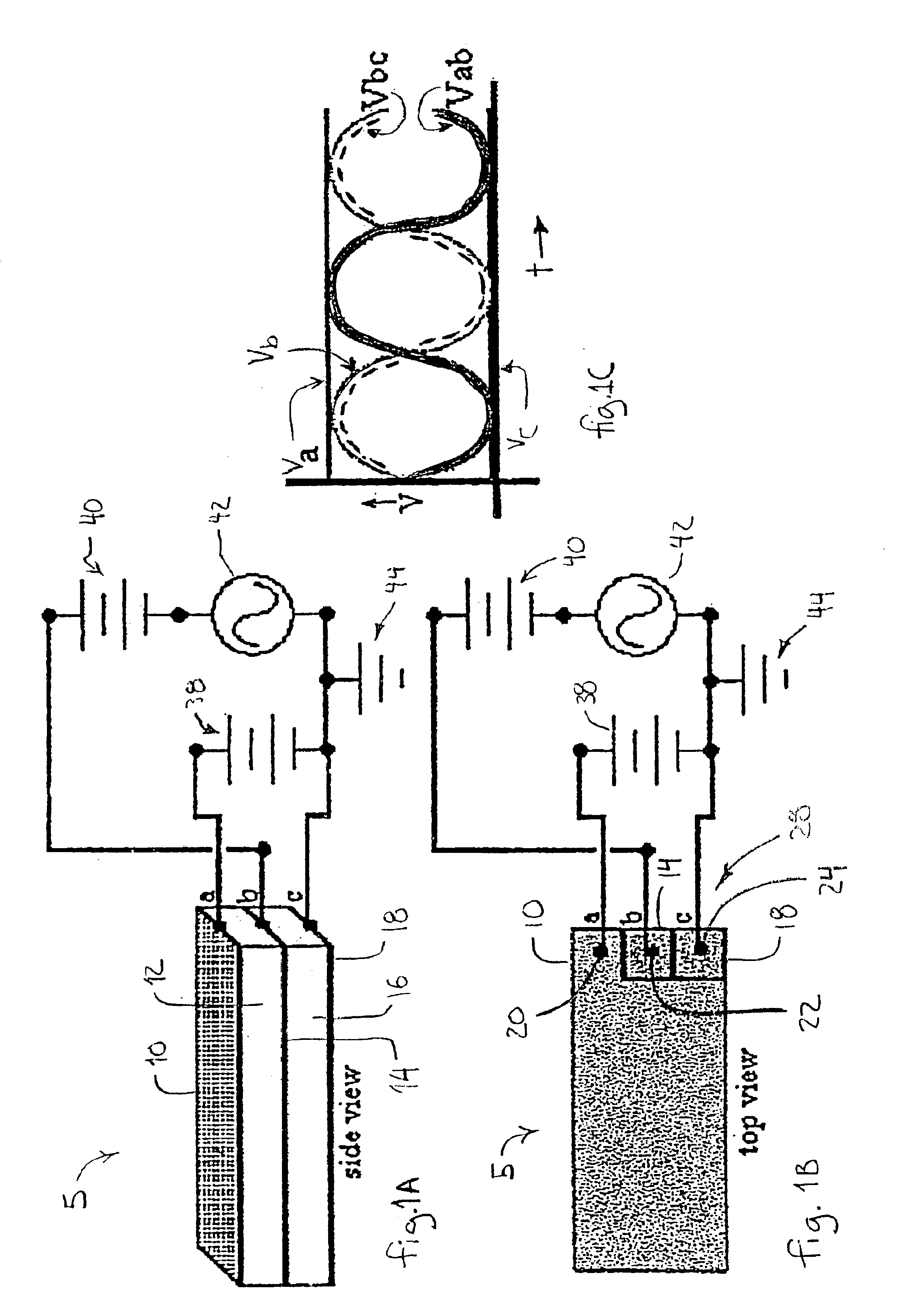 Electrical system for electrostrictive bimorph actuator