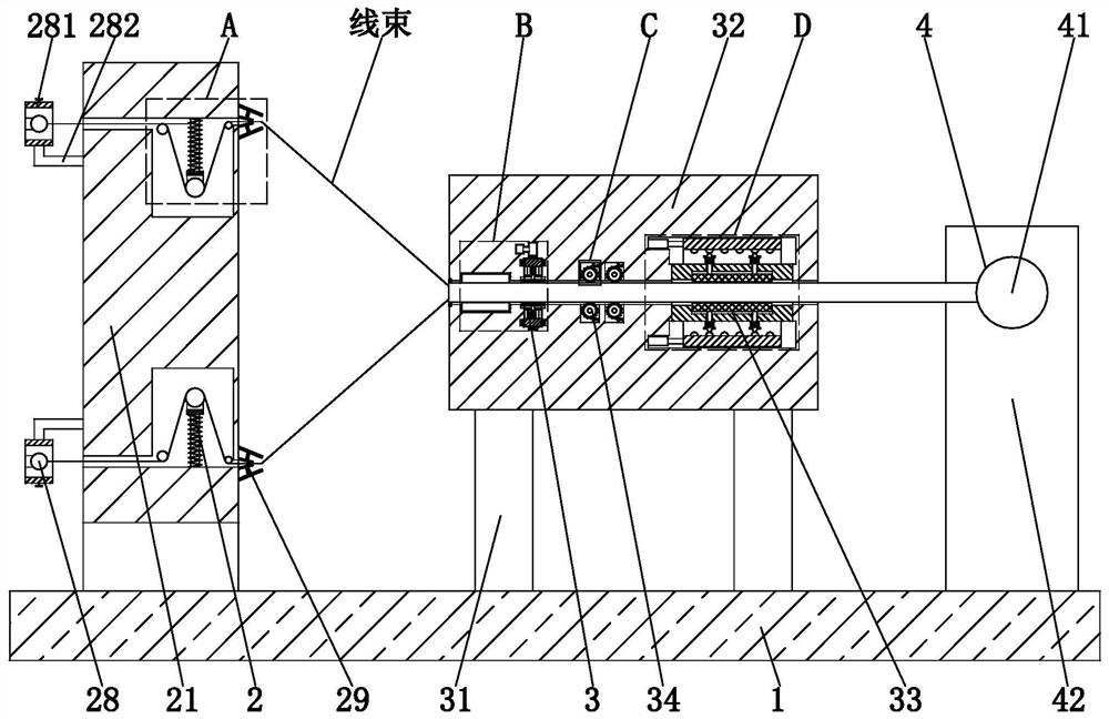 A kind of multi-strand wire harness cable preparation and processing method