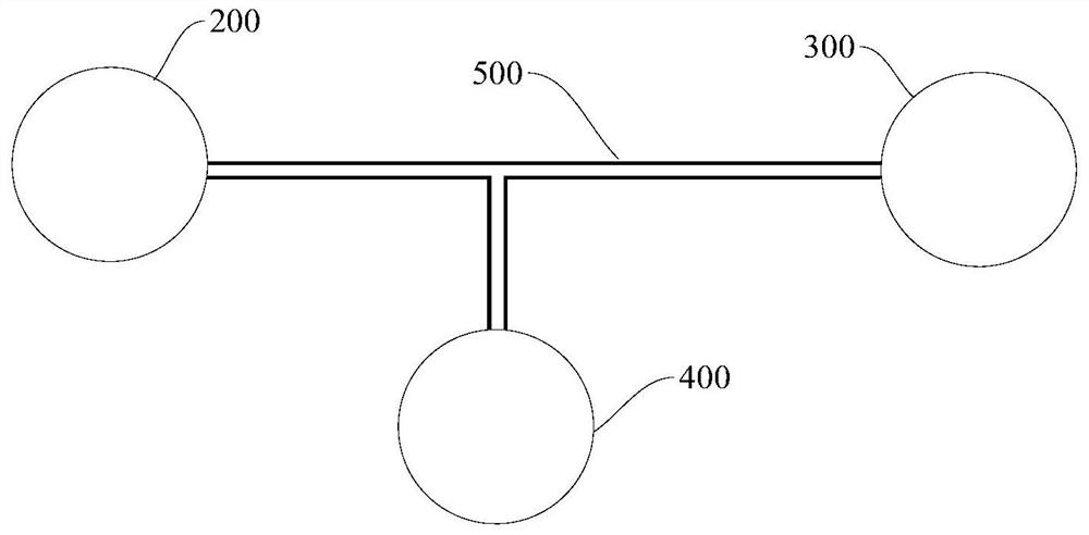 Connection structure and method for single-side Pi connection of multi-circuit overhead transmission lines on same tower