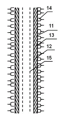 Method for building bushing inner-sieve-tube artificial natural gas migration passage between gas reservoirs