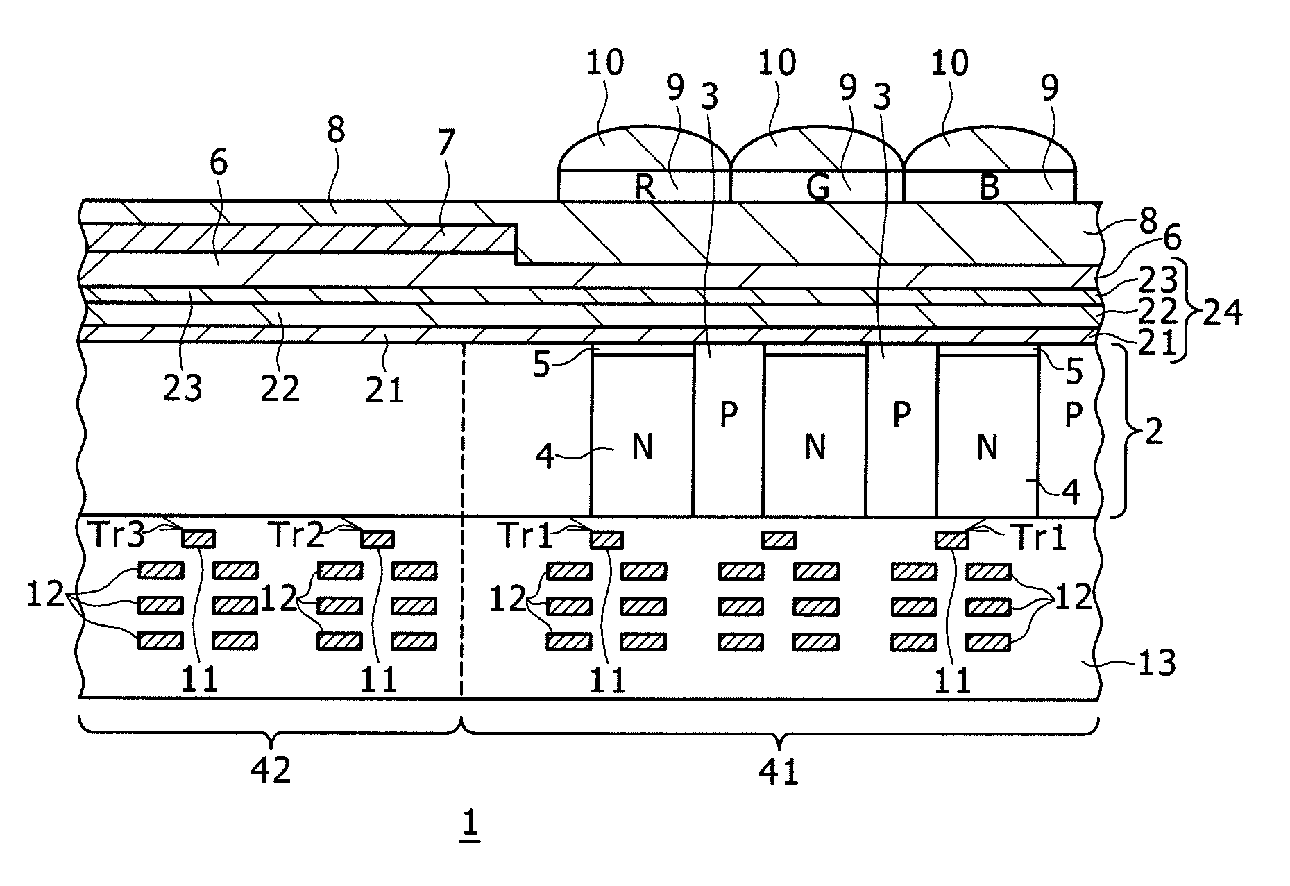 Solid-state image pickup element and a method of manufacturing the same, and image pickup device including the same