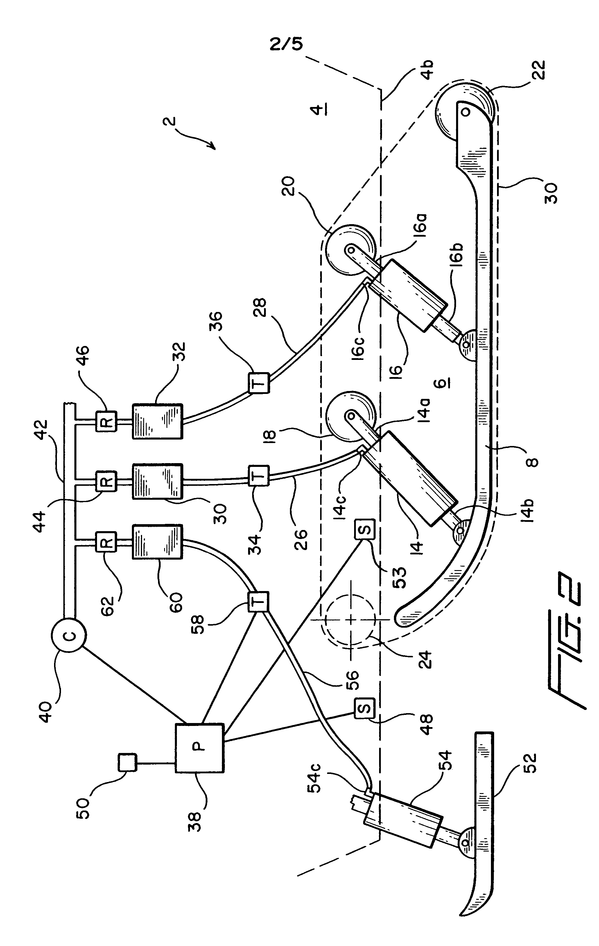 Snowmobile suspension system