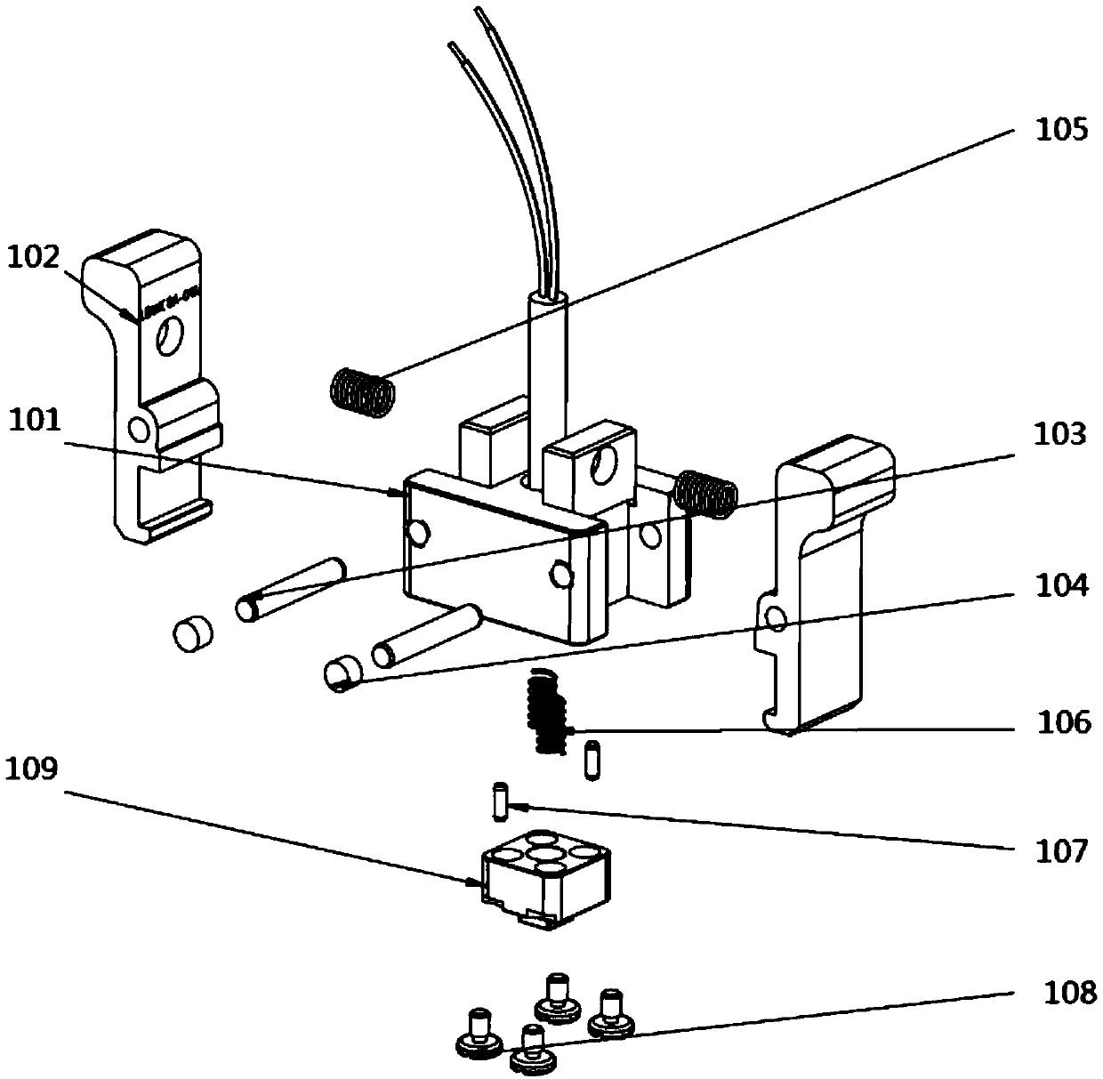 MEMS chip testing socket and heating temperature measurement method