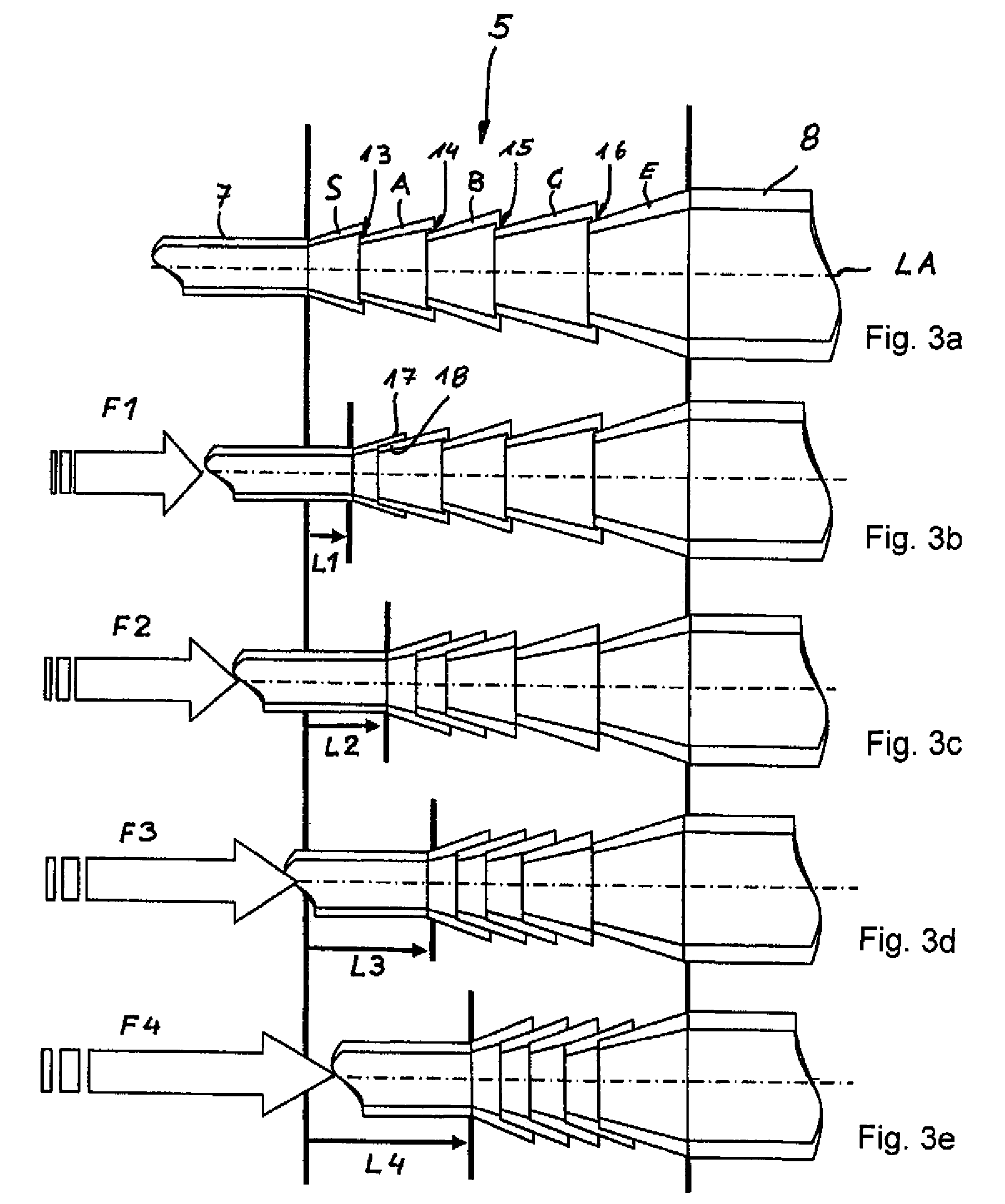 Adaptive crash structure for a vehicle body or chassis of a motor vehicle