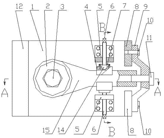 Thread machining technology equipment for a connecting rod of a press machine