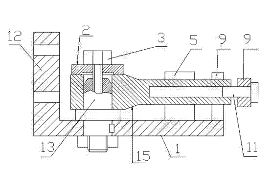 Thread machining technology equipment for a connecting rod of a press machine