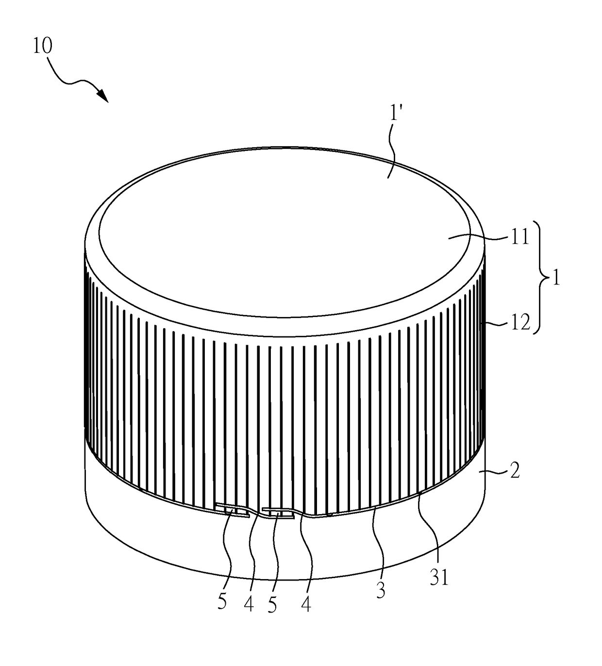 Cap for container