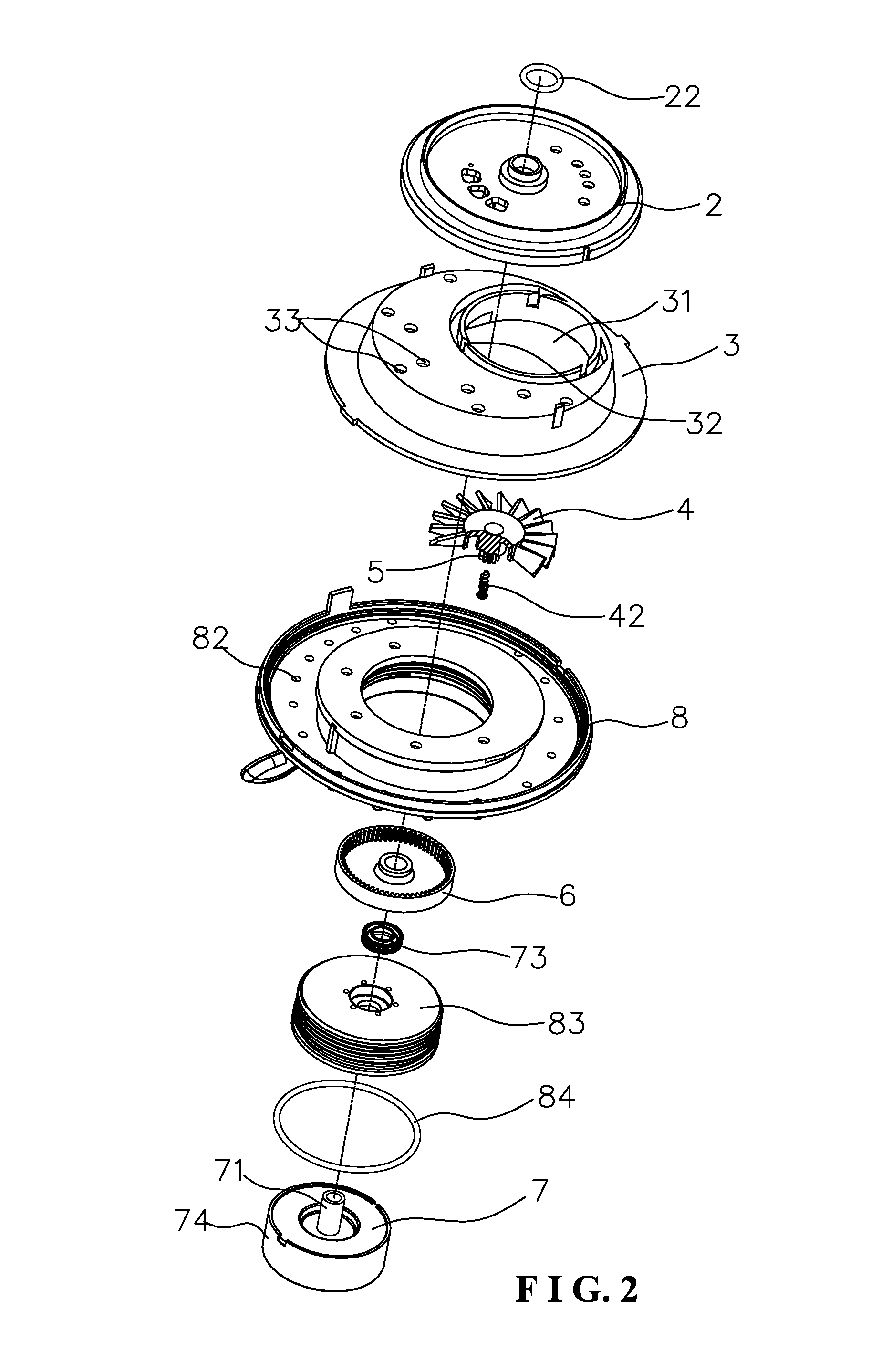 Rotary spray shower head