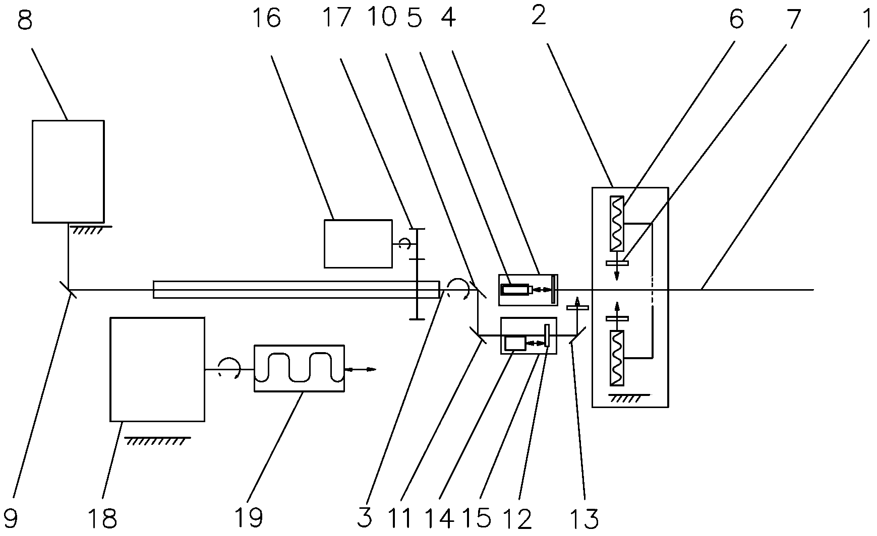 Laser-rotating wire stripping machine for wire insulation layer