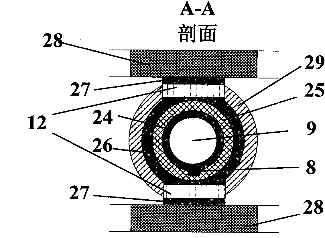 Double longitudinal-mode thermoelectric cooling frequency-offset-lock method and device based on iodine frequency stabilization reference