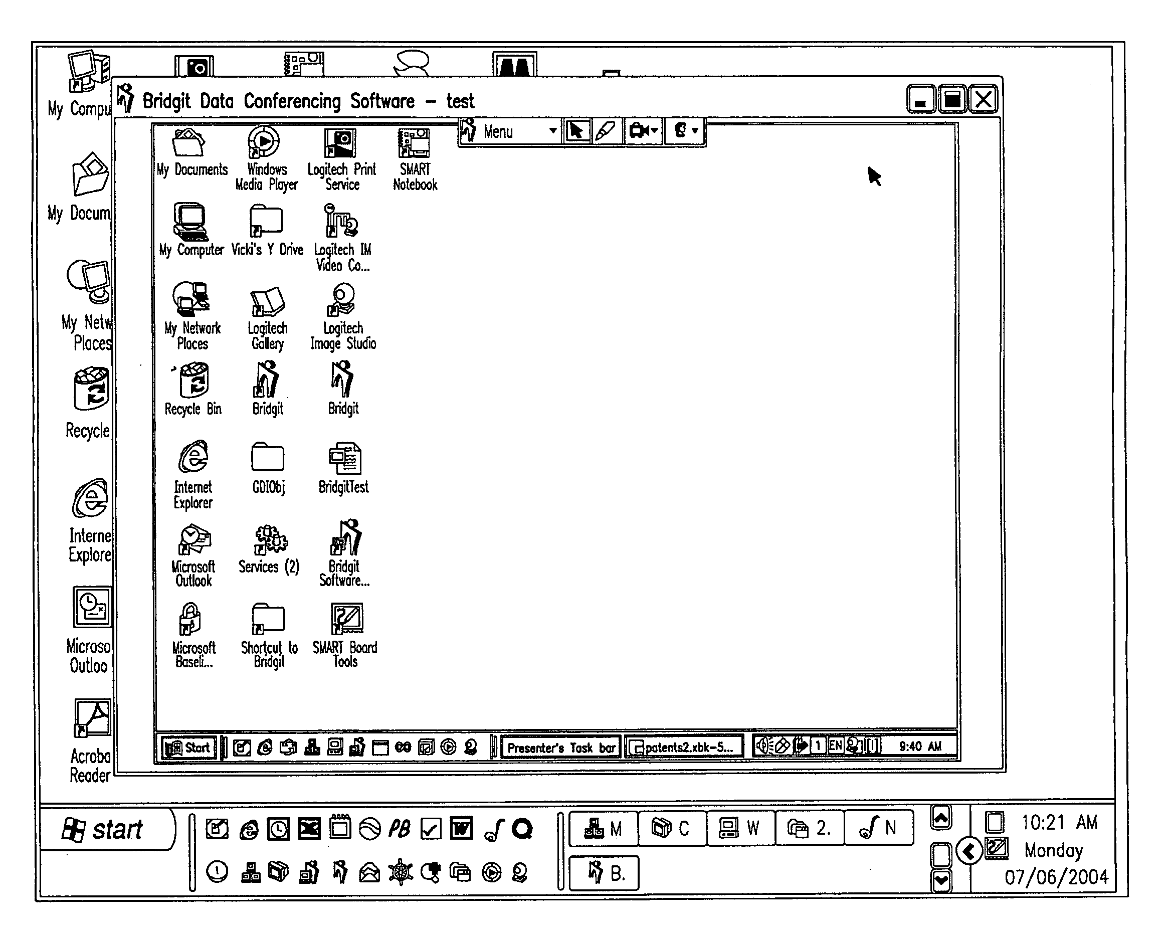 Desktop sharing method and system