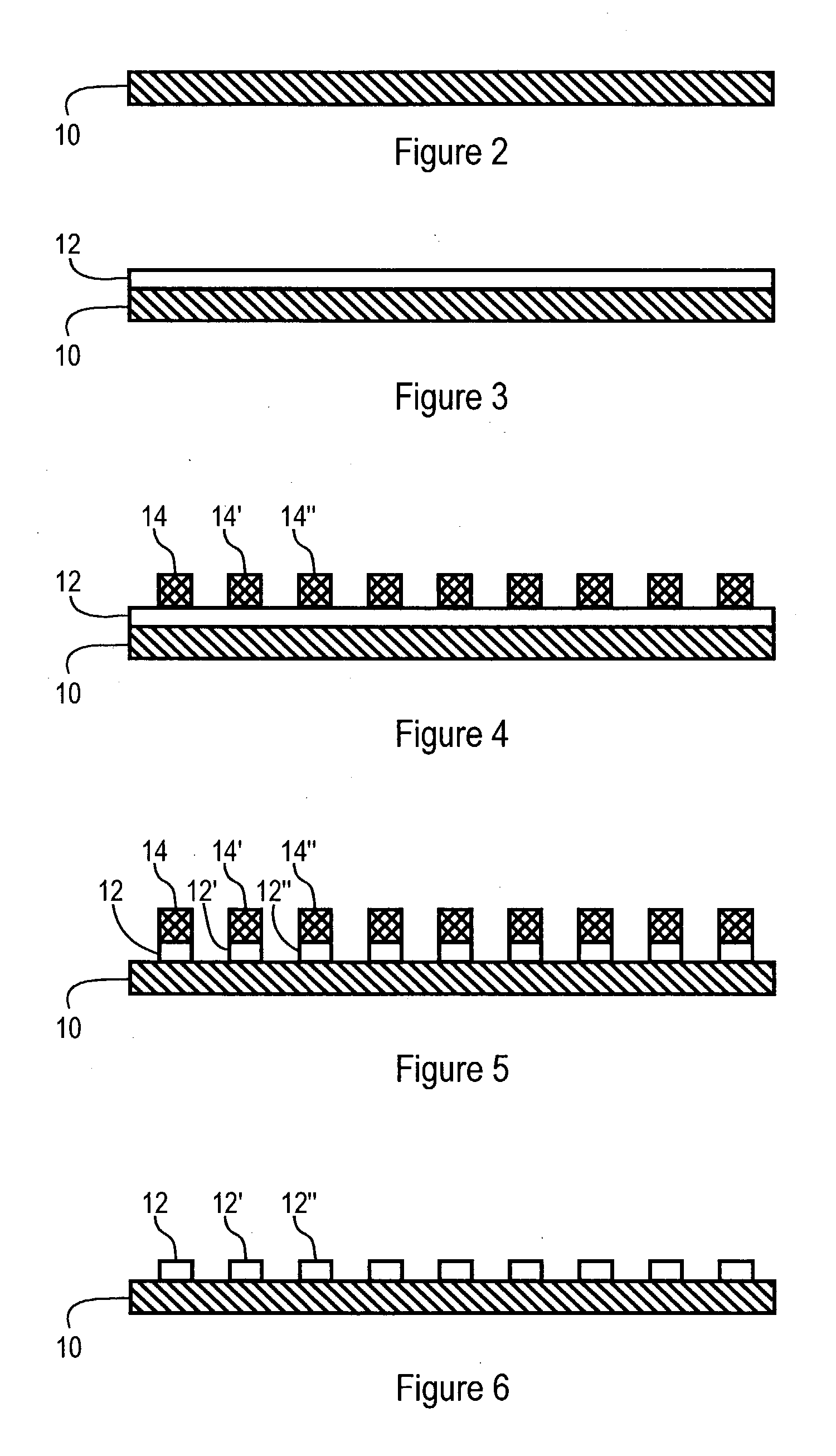 Model pattern simulation of semiconductor wafer processing steps