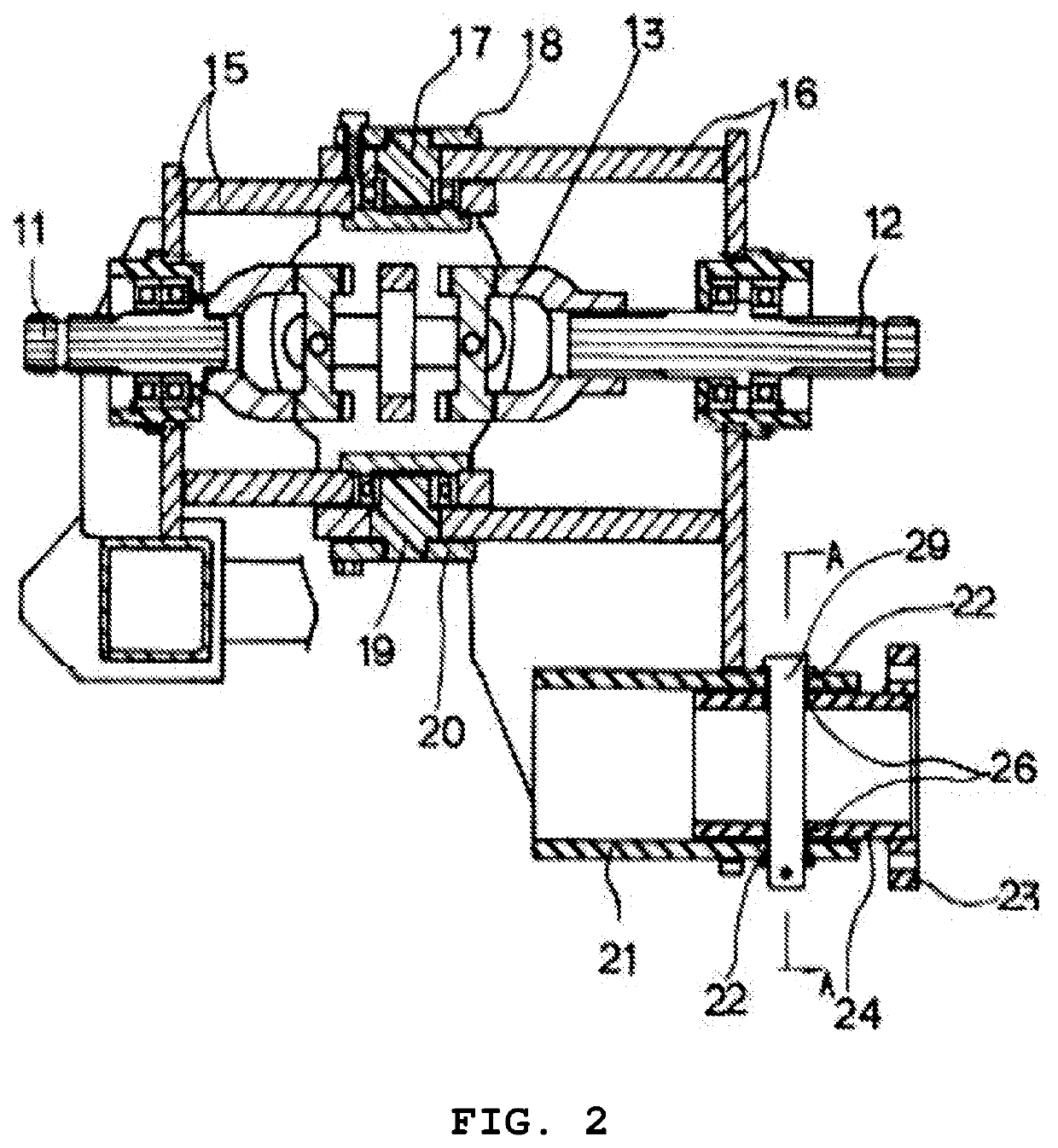 Connection device for agricultural machine