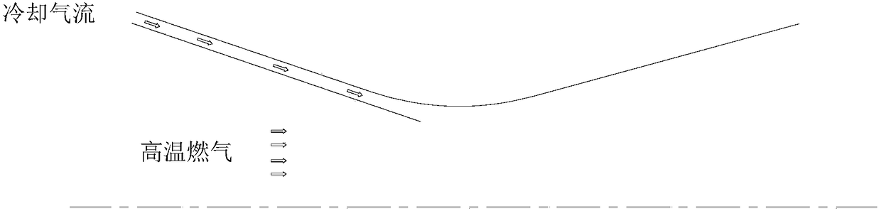 Bulging bag type cooling structure for binary spray pipe