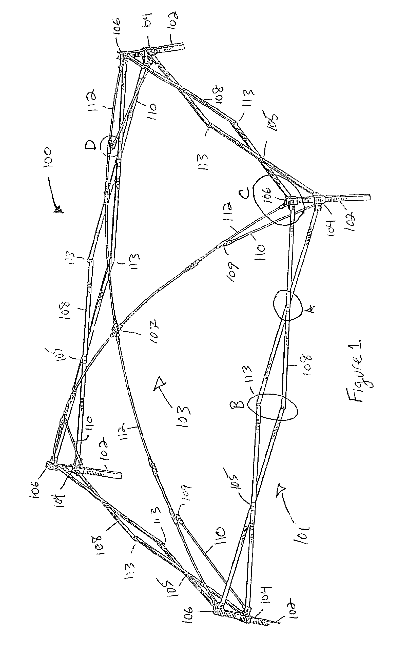 Portable shelter with rolling element bearings