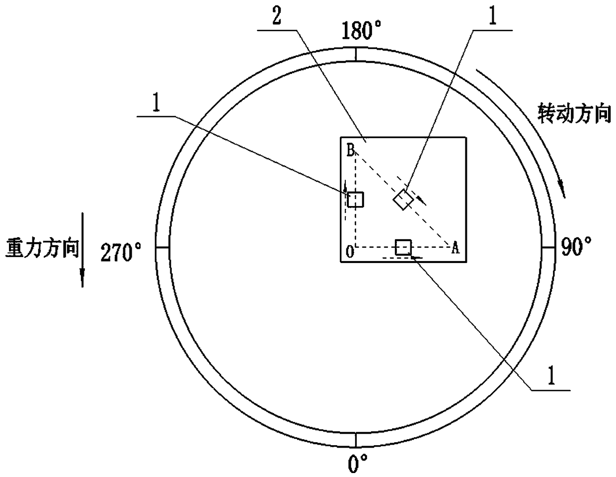 Isosceles right triangle array structure of low temperature drifting resonant micro-accelerometer