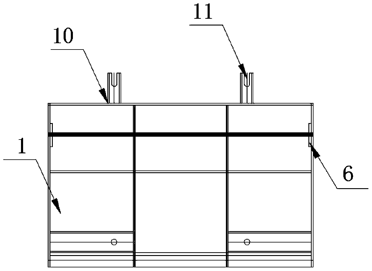 Special-shaped cast-in-place bridge hanging plate construction structure and construction method thereof