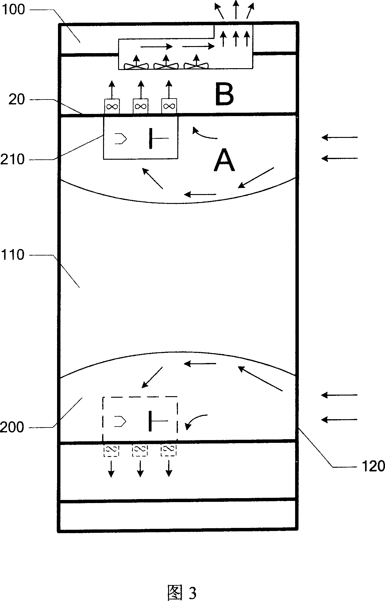 Wind-cooling heat dissipating method of CT device and the apparatus thereof