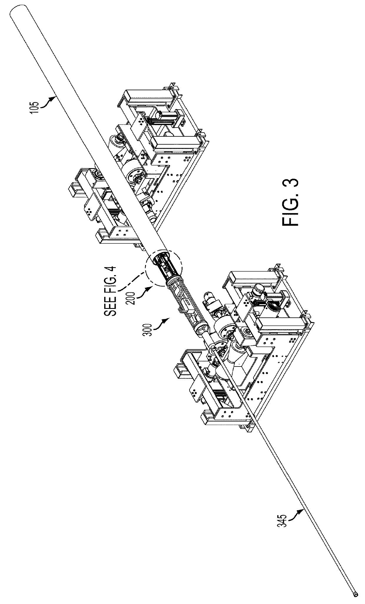 Laser controlled internal welding machine for a pipeline