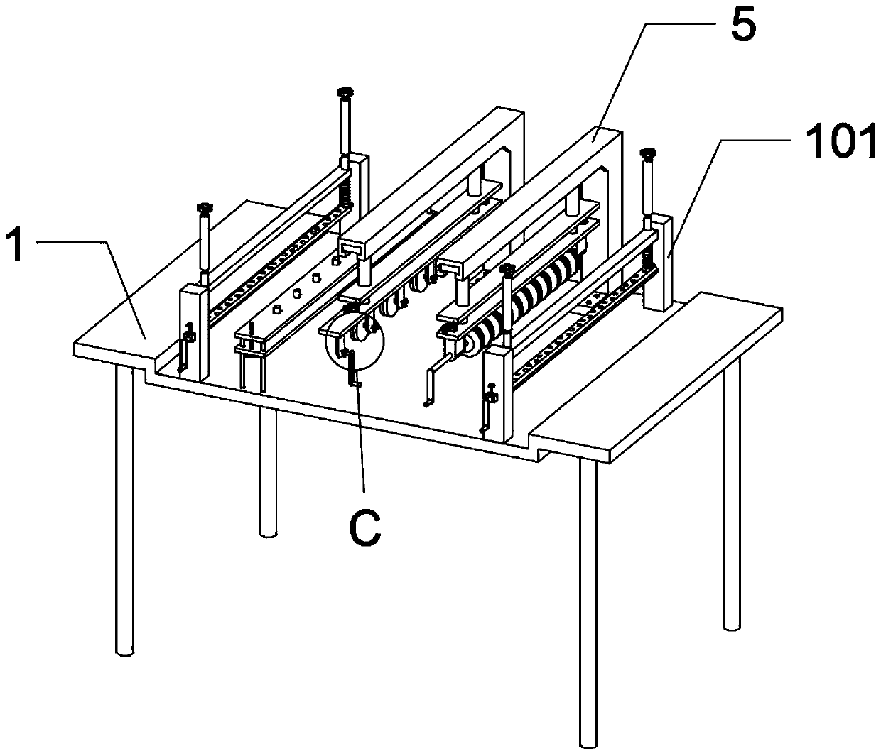 Seat cover clothinspection and test platform