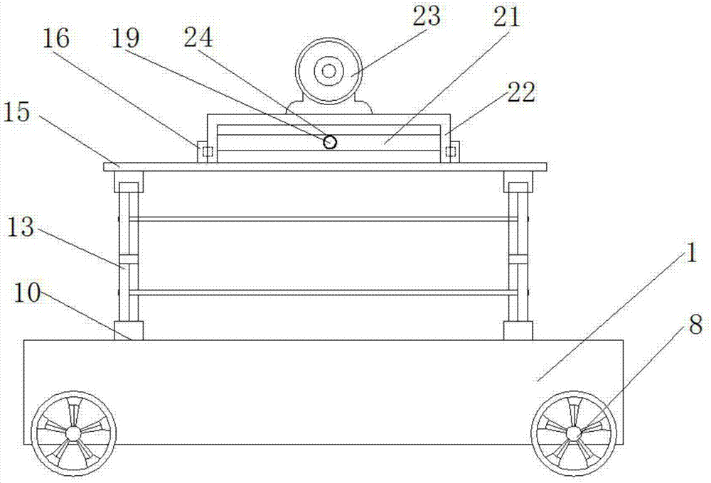 Automatic wall face drilling device