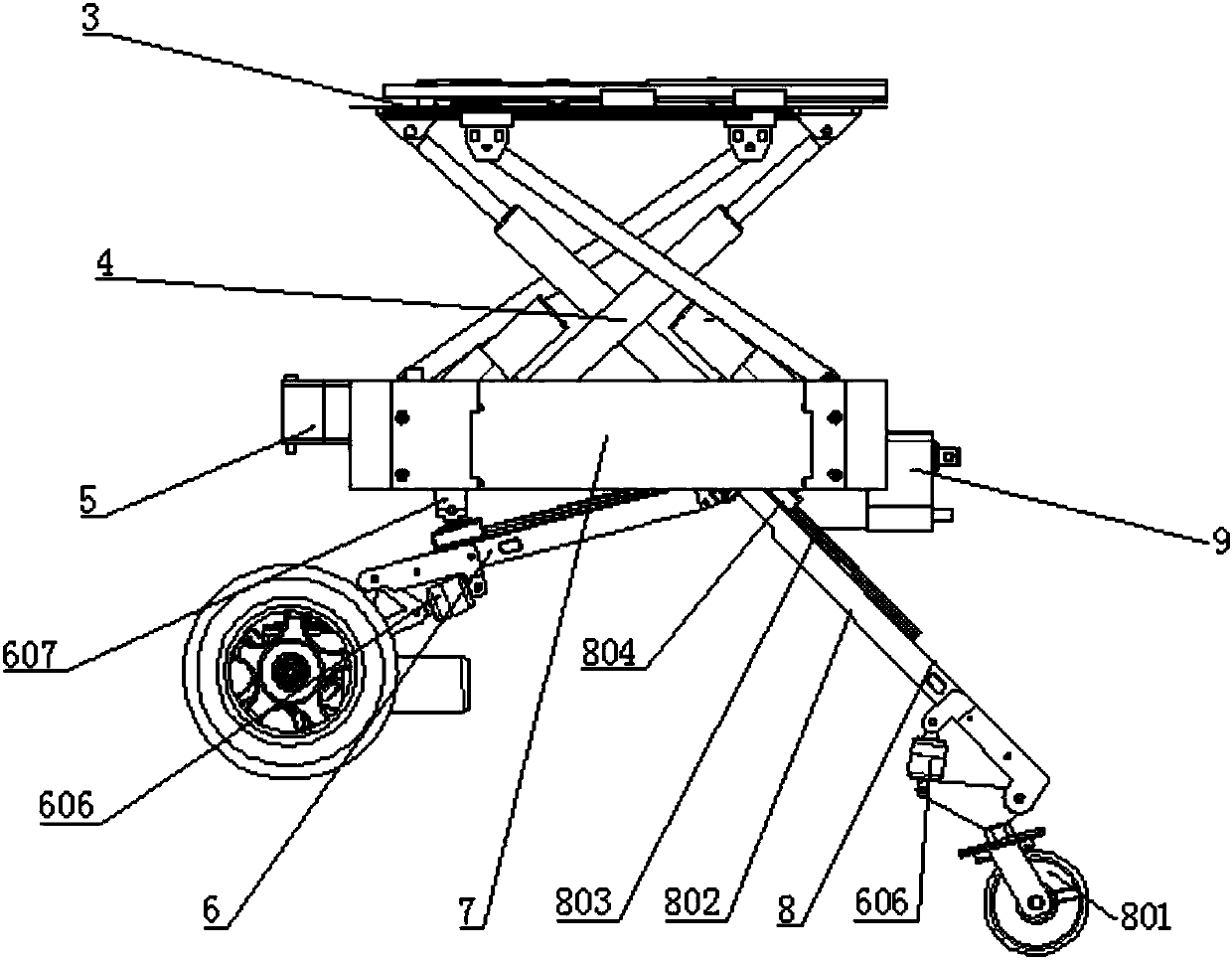 Electric wheelchair with obstacle crossing function