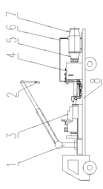 Mobile type light submerged type hydraulic pumping system