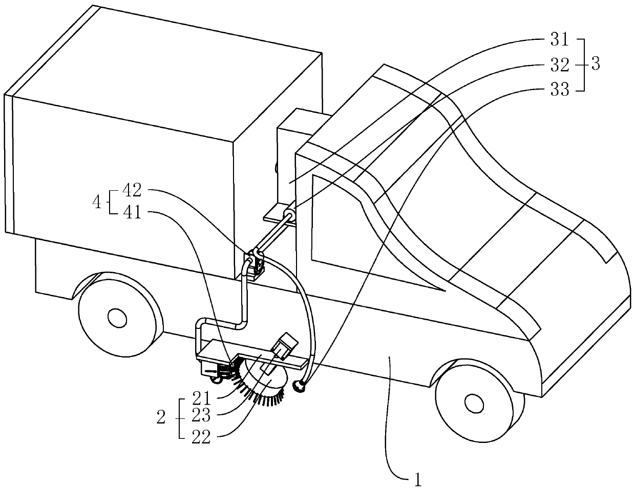 Energy-saving environment-friendly municipal road sweeping device