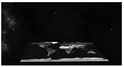 Three-dimensional space situation characterization method and device of height information enhanced Mercator map