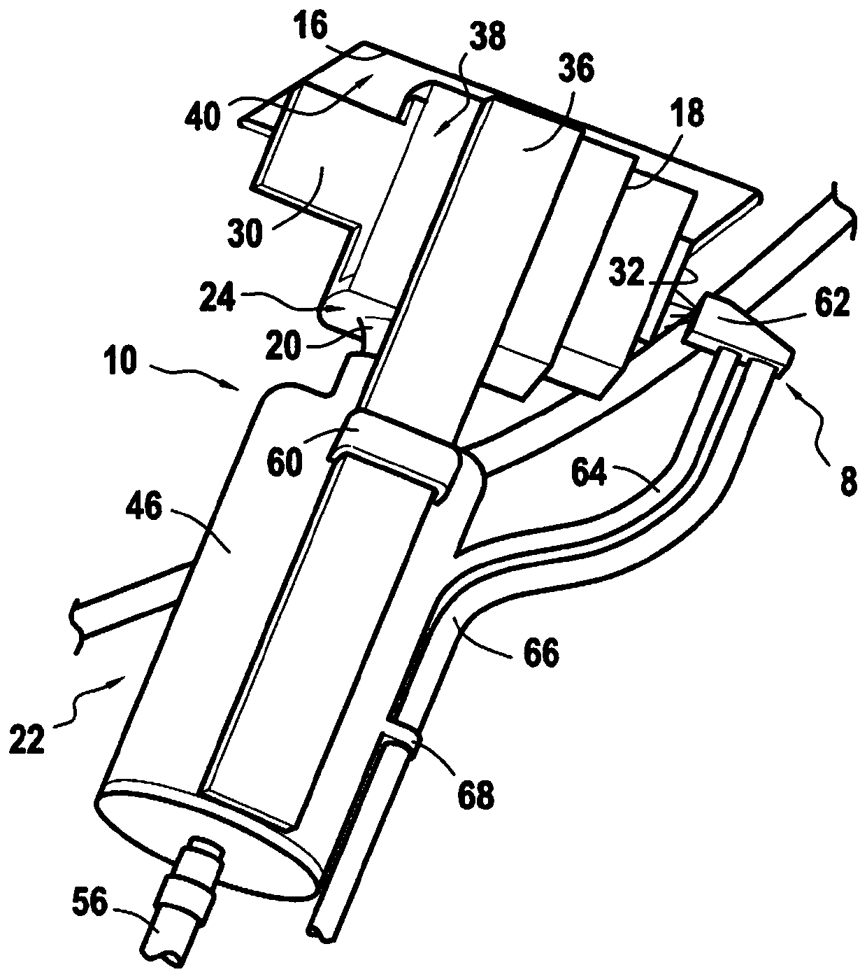 Device for cleaning a driver assistance camera of a motor vehicle