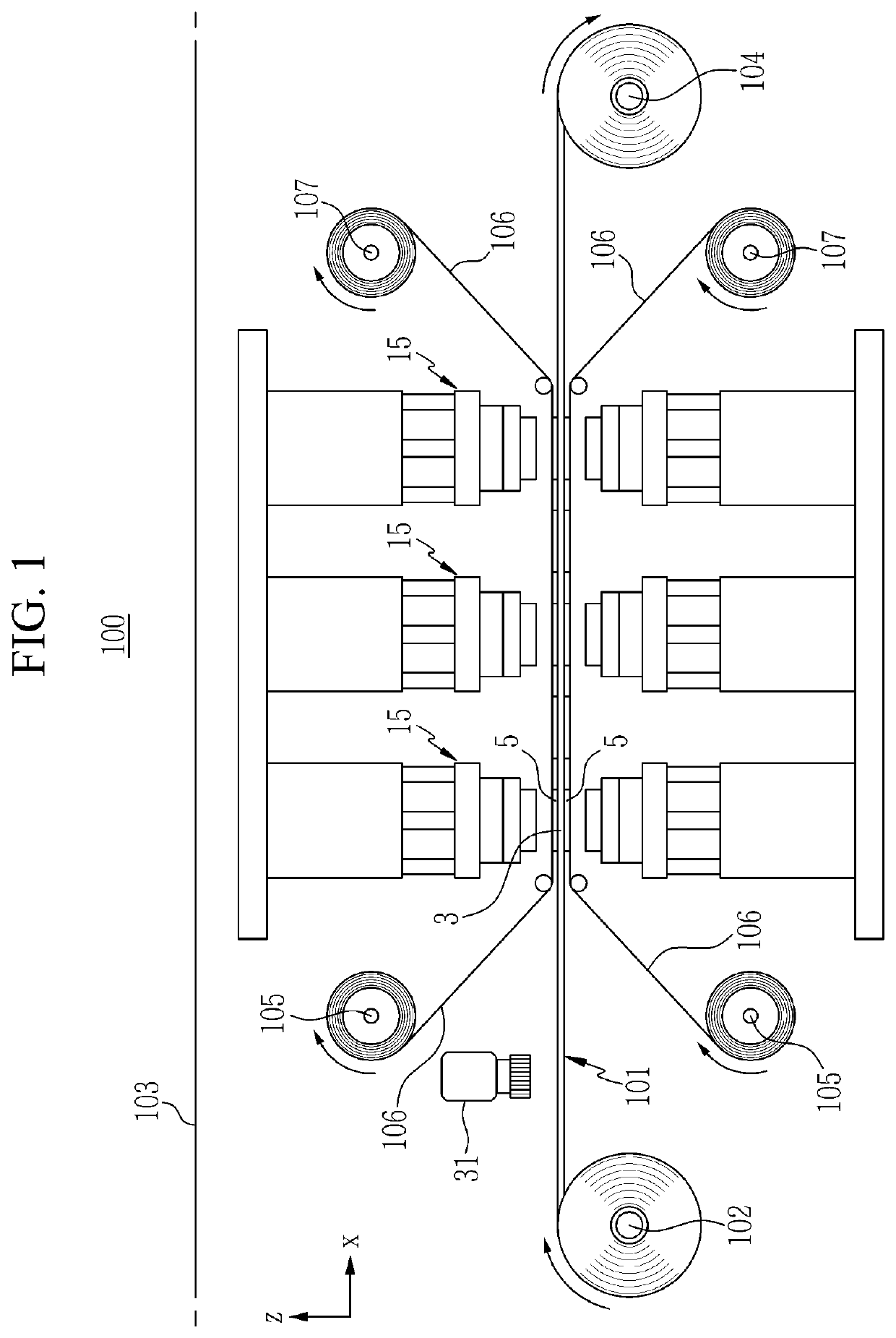 Heat treatment apparatus of MEA for fuel cell