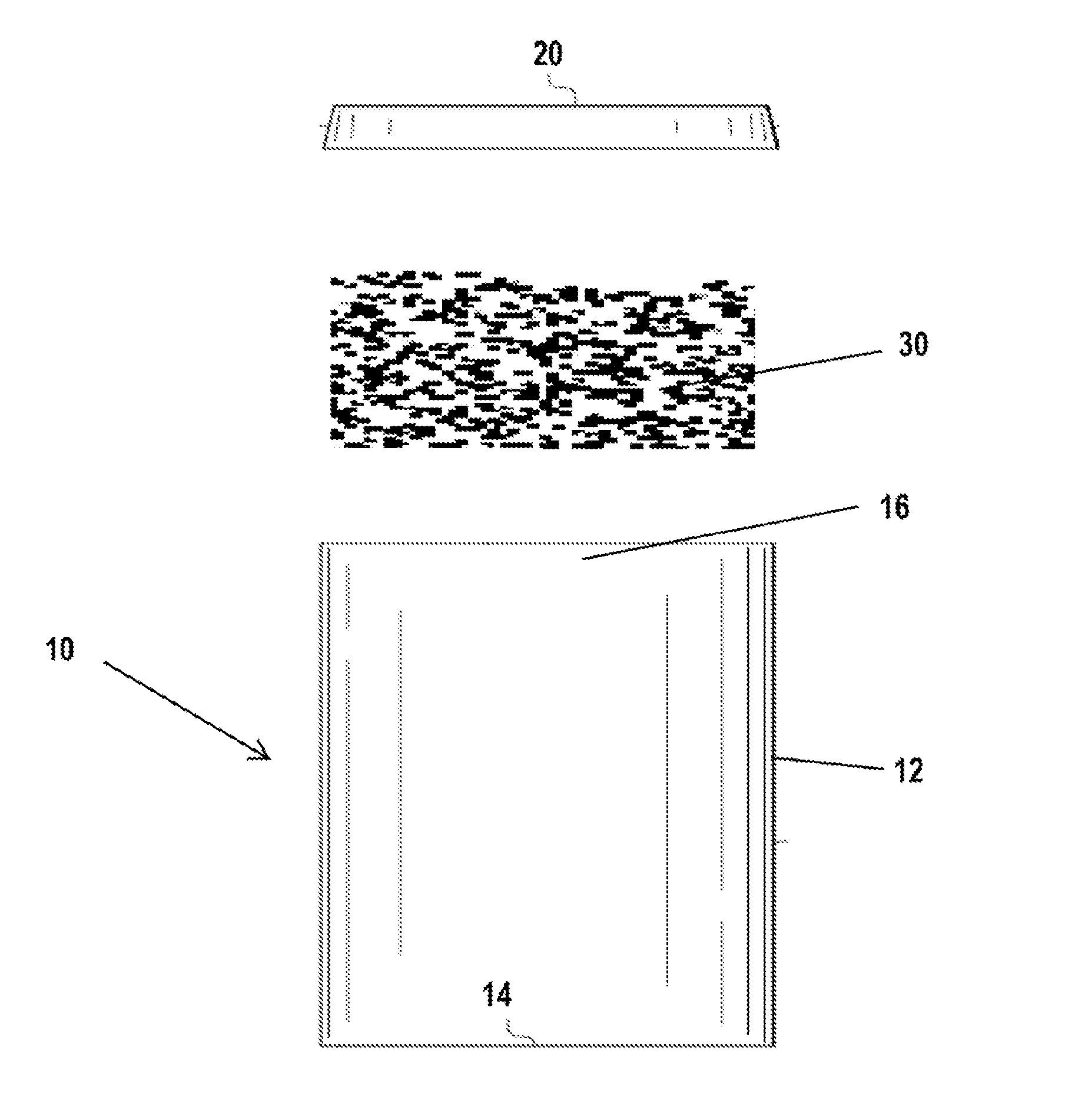 Unitary sorbent canister with thin end wall